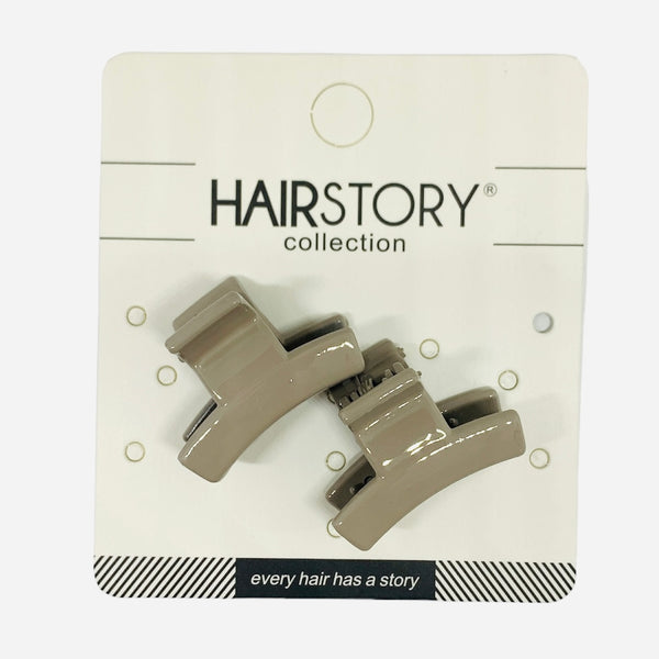 HAIRSTORY Sorbet Colored Small Hair Clamp Clips - D342