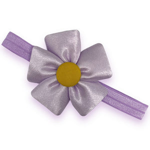 HAIRSTORY Flower Satin Baby Toddler Turban Headband - #1A