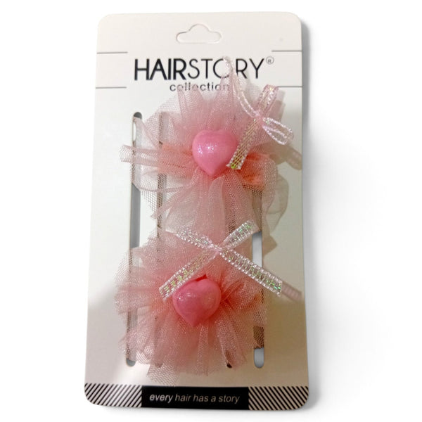 HAIRSTORY Tulle Heart Hair Clip
