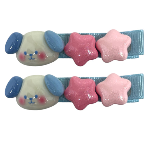 HIRSTORY Bunny Star Charm Pin Curl (001-BNS)