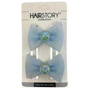 HAIRSTORY Glittered Ribbon Pin Curl (001-GR)