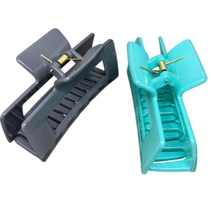 HAIRSTORY D705 SHIMMER Jumbo Rectangular Hair Claw Clamp Clip