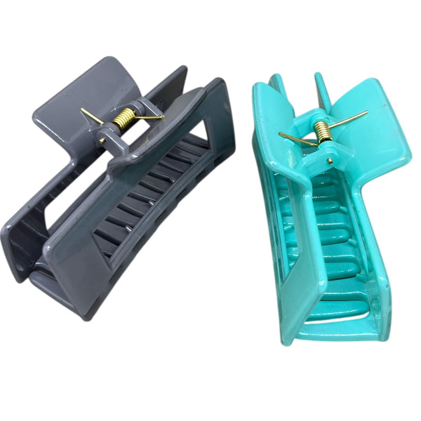 HAIRSTORY D705 SHIMMER Jumbo Rectangular Hair Claw Clamp Clip