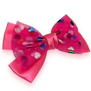 HAIRSTORY Double Bow Polka Pin Curl Clips-#7A