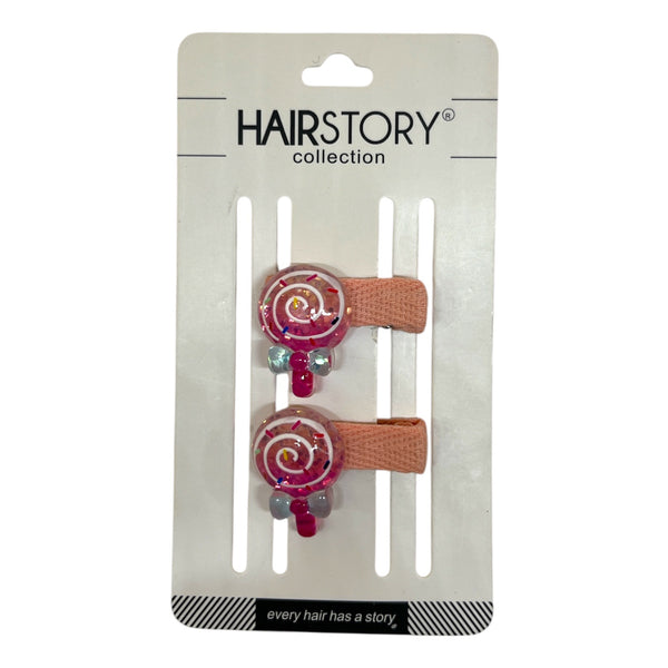 HAIRSTORY Lollipop Charm Snap Clip (001-L)