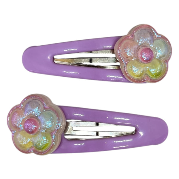 HAIRSTORY Heart/Flower Charm Snap Clip (#21-HF)