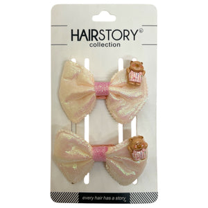 HAIRSTORY Metallic Animal Ribbon Charm Pin Curl (001-MRA)