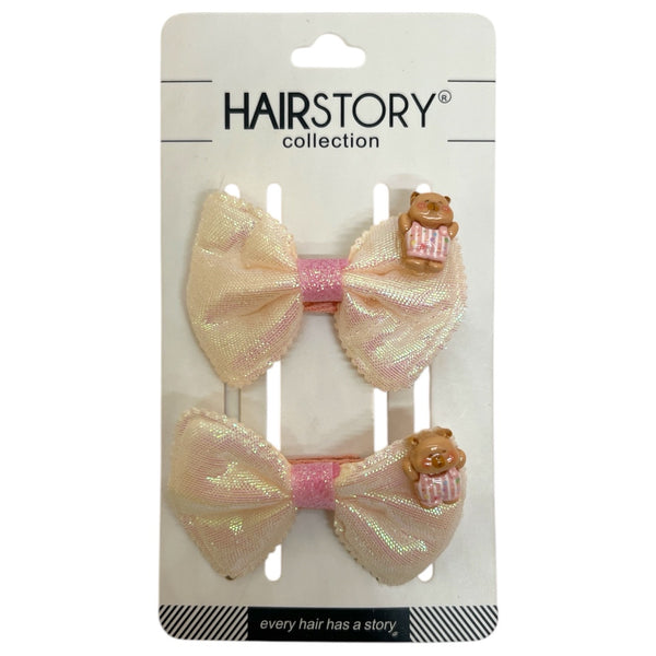 HAIRSTORY Metallic Animal Ribbon Charm Pin Curl (001-MRA)