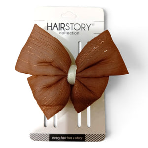 HAIRSTORY Bow Shimmer Silver Details