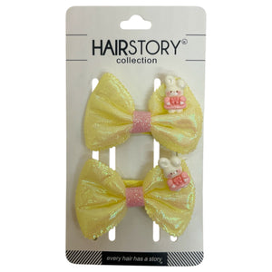 HAIRSTORY Metallic Animal Ribbon Charm Pin Curl (001-MRA)