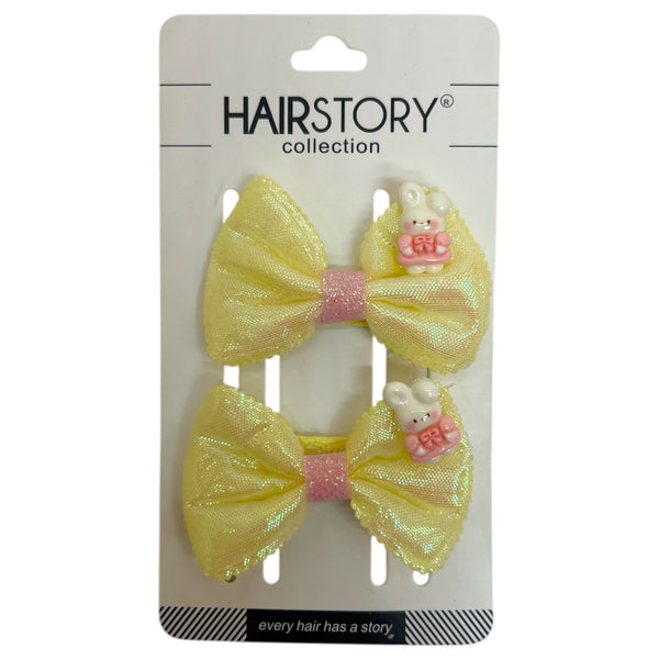 HAIRSTORY Metallic Animal Ribbon Charm Pin Curl (001-MRA)