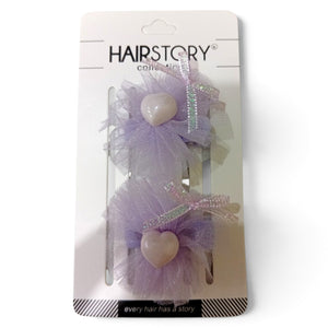 HAIRSTORY Tulle Heart Hair Clip
