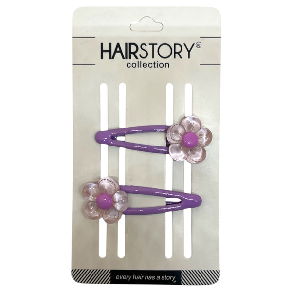 HAIRSTORY Flower Colorful Bean Snap clip (#21-F)