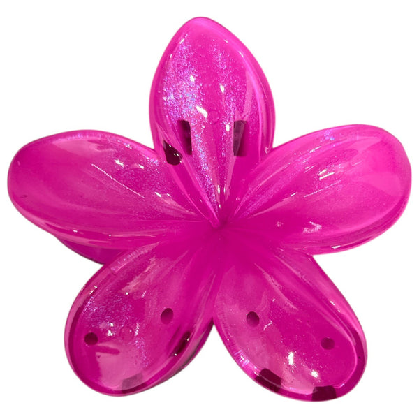 HAIRSTORY D824 Shimmer Double Sided Flower Orchid Hair Clamp