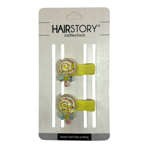HAIRSTORY Lollipop Charm Snap Clip (001-L)