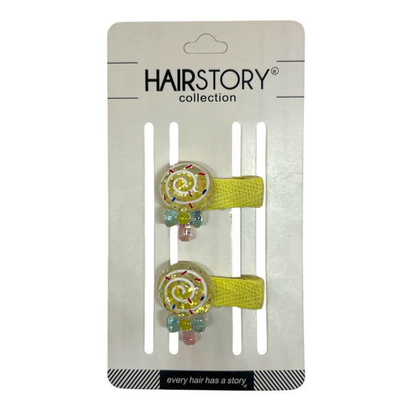 HAIRSTORY Lollipop Charm Snap Clip (001-L)