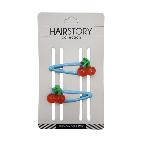 HAIRSTORY Crystal Fruit Colorful Charm Snap Clip (#13-CFC)