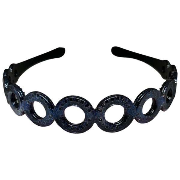 HAIRSTORY T062 Shimmer Round Holes Headband