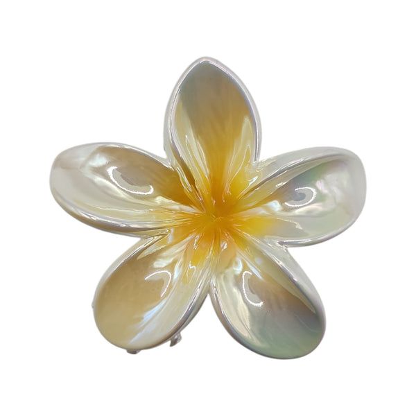 HAIRSTORY Plumeria Flower Hair Claw Clip Clamp