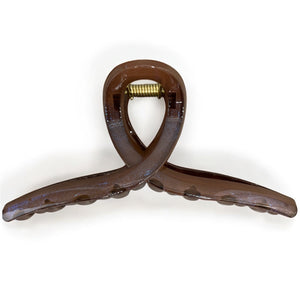 HAIRSTORY D832 SHIMMER Classic Knot Hair Claw Clamp Clip