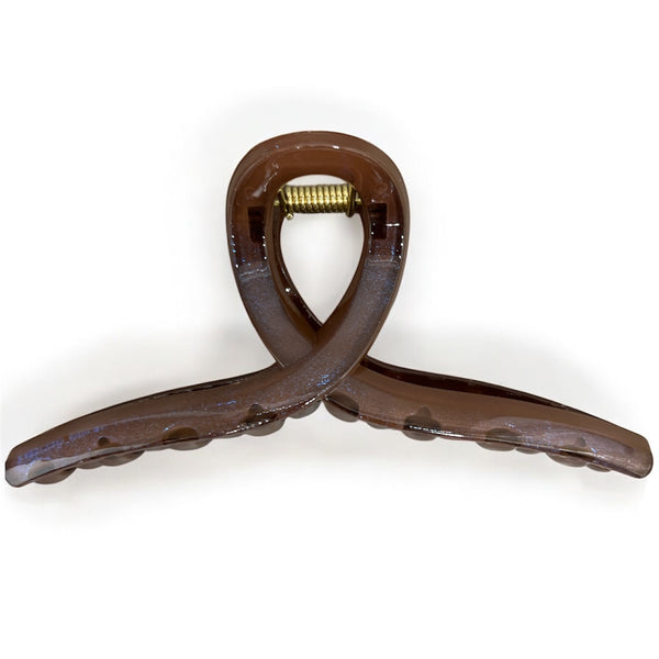 HAIRSTORY D832 SHIMMER Classic Knot Hair Claw Clamp Clip