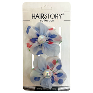 HAIRSTORY Mini Flower Pearl Charm Pin Curl