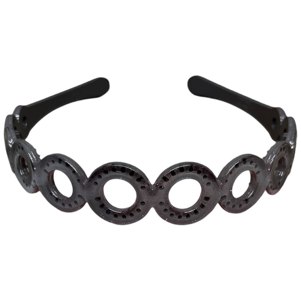 HAIRSTORY T062 Shimmer Round Holes Headband