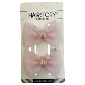 HAIRSTORY Glittered Ribbon Pin Curl (001-GR)