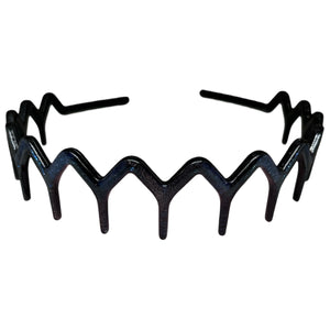 HAIRSTORY Shimmer Zig Zag Shark Tooth Headband (T023)