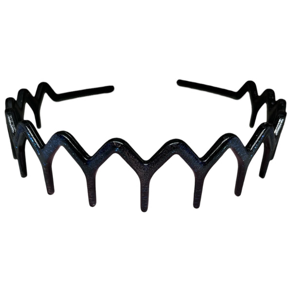 HAIRSTORY Shimmer Zig Zag Shark Tooth Headband (T023)