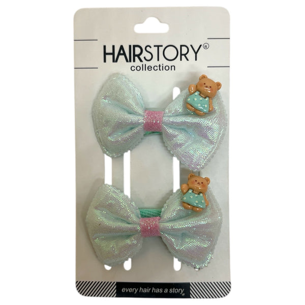 HAIRSTORY Metallic Animal Ribbon Charm Pin Curl (001-MRA)