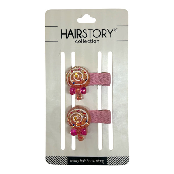 HAIRSTORY Lollipop Charm Snap Clip (001-L)