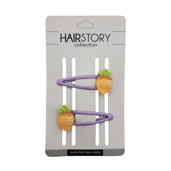 HAIRSTORY Crystal Fruit Colorful Charm Snap Clip (#13-CFC)
