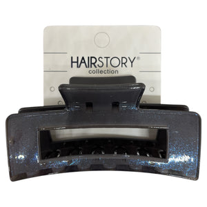 HAIRSTORY D705 SHIMMER Jumbo Rectangular Hair Claw Clamp Clip