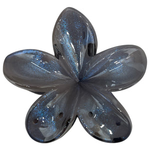 HAIRSTORY D824 Shimmer Double Sided Flower Orchid Hair Clamp