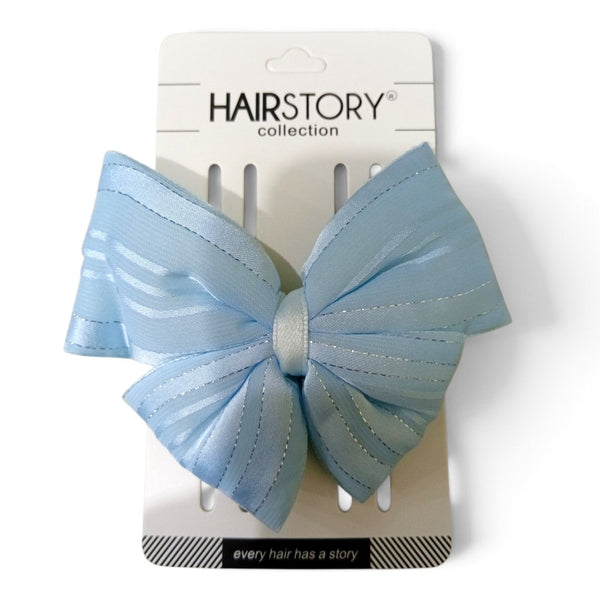 HAIRSTORY Bow Shimmer Silver Details