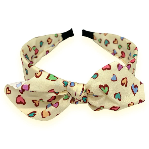 HAIRSTORY Printed Heart Headband-#9A