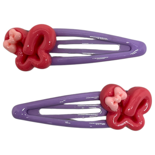 HAIRSTORY Butterfly Colorful Bean Snap clip (#13-B)