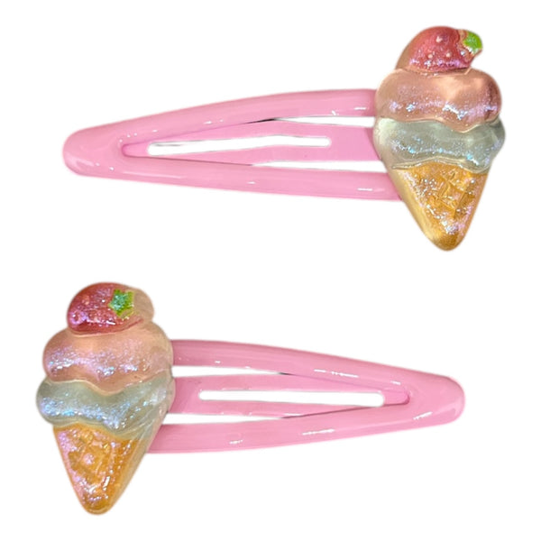 HAIRSTORY Ice Cream/Candy Charm Snap Clip (#21-IC)