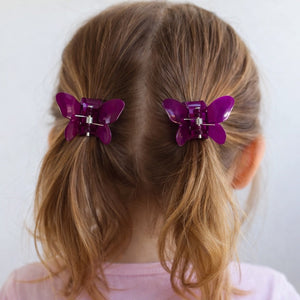 HAIRSTORY Sun UV Color Changing Clips Small Butterfly Hair Claw