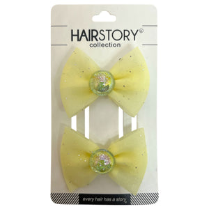 HAIRSTORY Glittered Ribbon Pin Curl (001-GR)