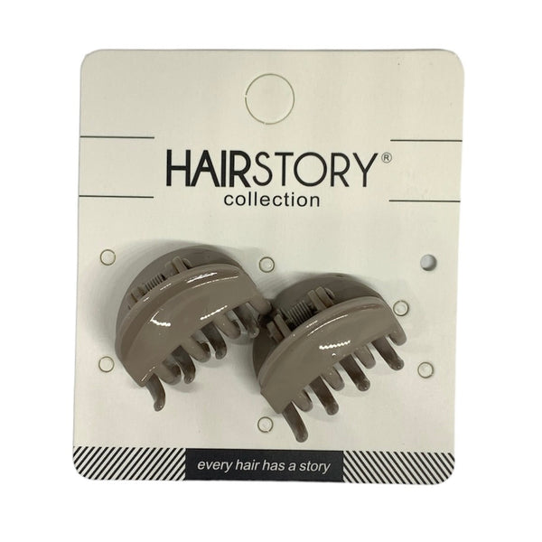 HAIRSTORY Sorbet Colored Small Hair Clamp Clips - D349