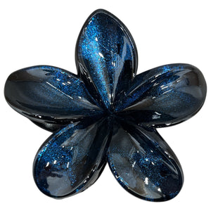 HAIRSTORY D824 Shimmer Double Sided Flower Orchid Hair Clamp