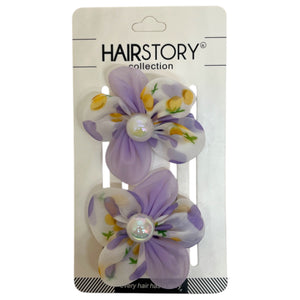 HAIRSTORY Mini Flower Pearl Charm Pin Curl