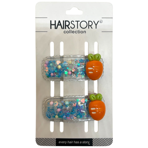 HAIRSTORY Shaker Fruit Charm Snap Clip (#24-F1)