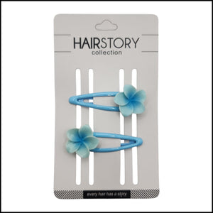 HAIRSTORY Plumeria Flower Charm Snap Clip (#13-PLM)