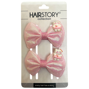 HAIRSTORY Metallic Animal Ribbon Charm Pin Curl (001-MRA)