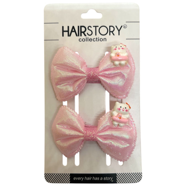 HAIRSTORY Metallic Animal Ribbon Charm Pin Curl (001-MRA)