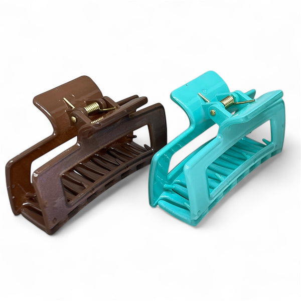 HAIRSTORY D688 SHIMMER Rectangular Hair Claw Clamp Clip