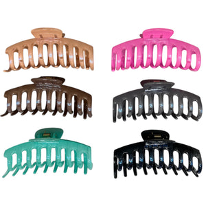 HAIRSTORY D651-D504 Shimmer Jumbo Big Claw Hair Clamp Clip